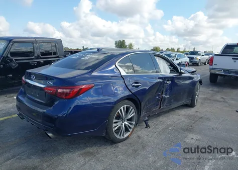 2022 Infiniti Q50 Sensory z USA, uszkodzony, nr VIN JN1EV7CPXNM310362